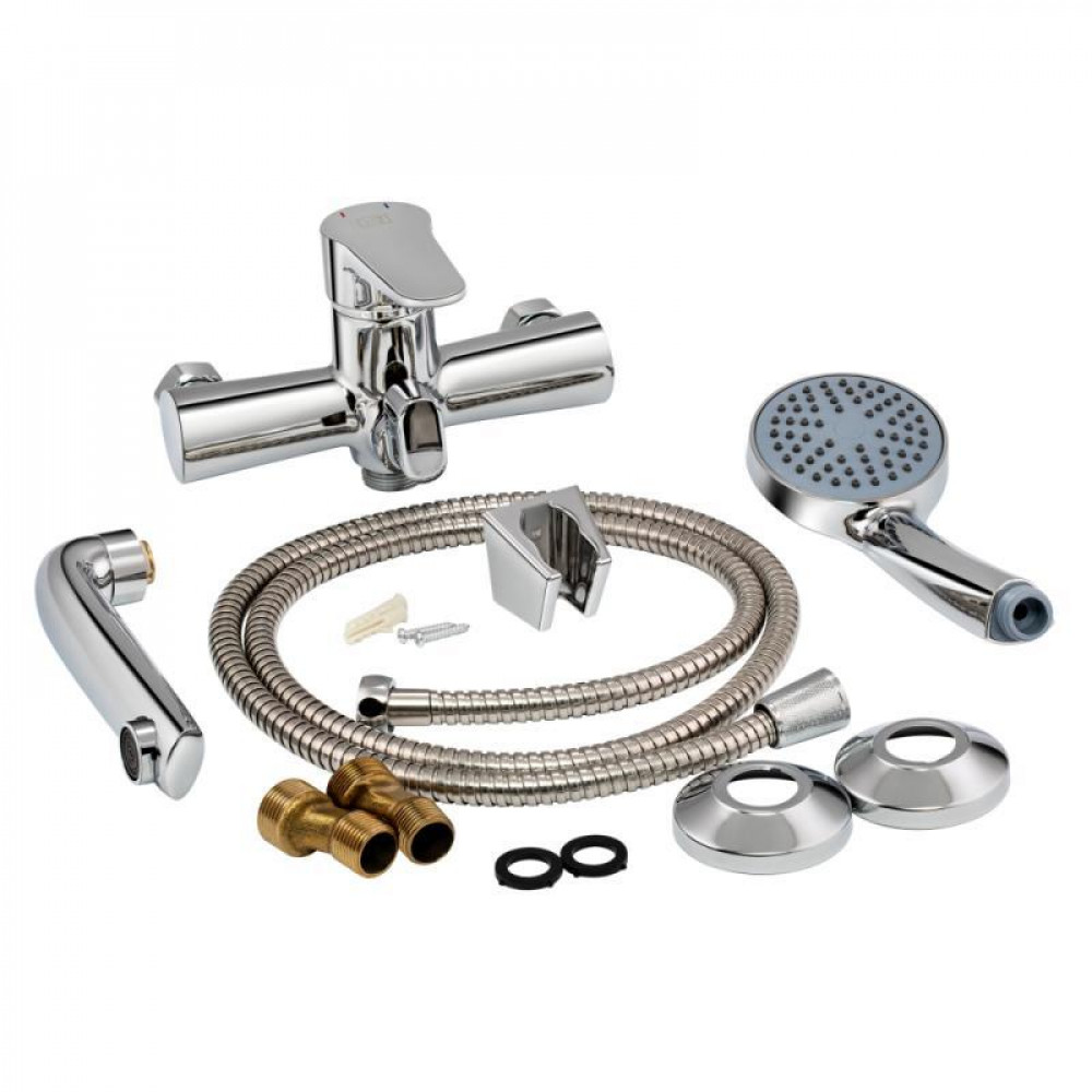 Смеситель для ванны Lidz Nicole 006 с поворотным изливом (с душевым гарнитуром) (k35) LDNIC006CRM22139 Chrome SD00028236