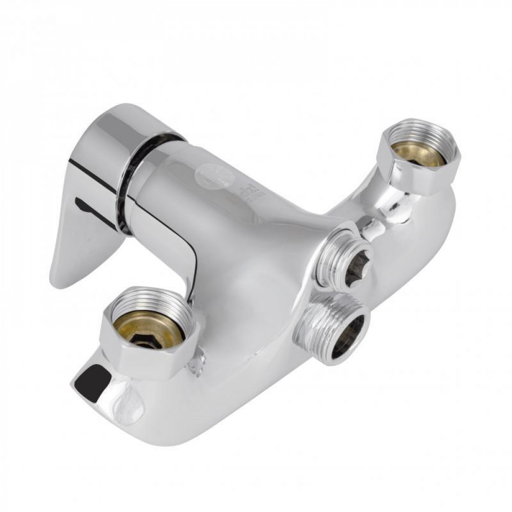 Змішувач для ванни Lidz Wieza 005 з поворотним виливом (з душовим гарнітуром) (k35) LDWIE005CRM45411 Chrome SD00051535