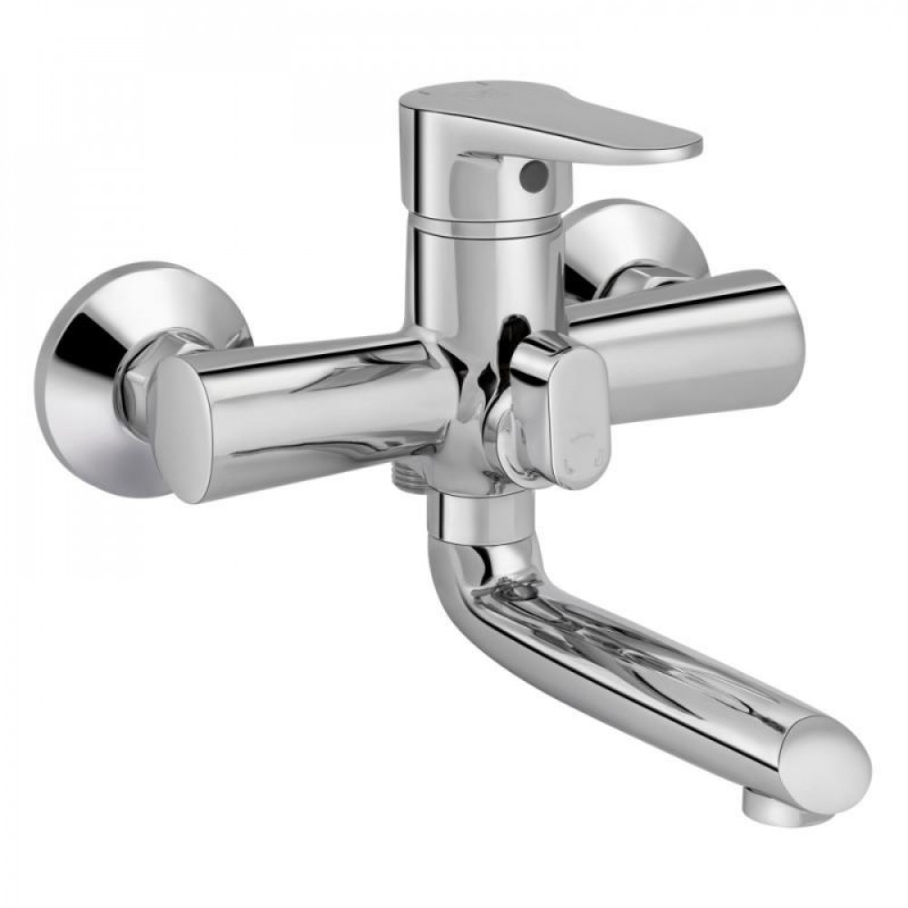 Смеситель для ванны Lidz Nicole 006 с поворотным изливом (с душевым гарнитуром) (k35) LDNIC006CRM22139 Chrome SD00028236