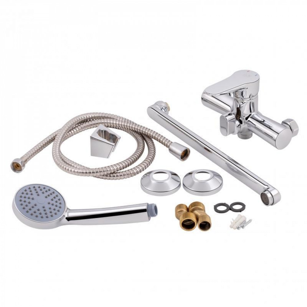 Змішувач для ванни Lidz Nicole 005 з поворотним виливом (з душовим гарнітуром) (k35) LDNIC005CRM22140 Chrome SD00028237