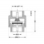 Зворотний клапан Icma з латунним штоком 1 1/4"ВВ №53 SD00054226